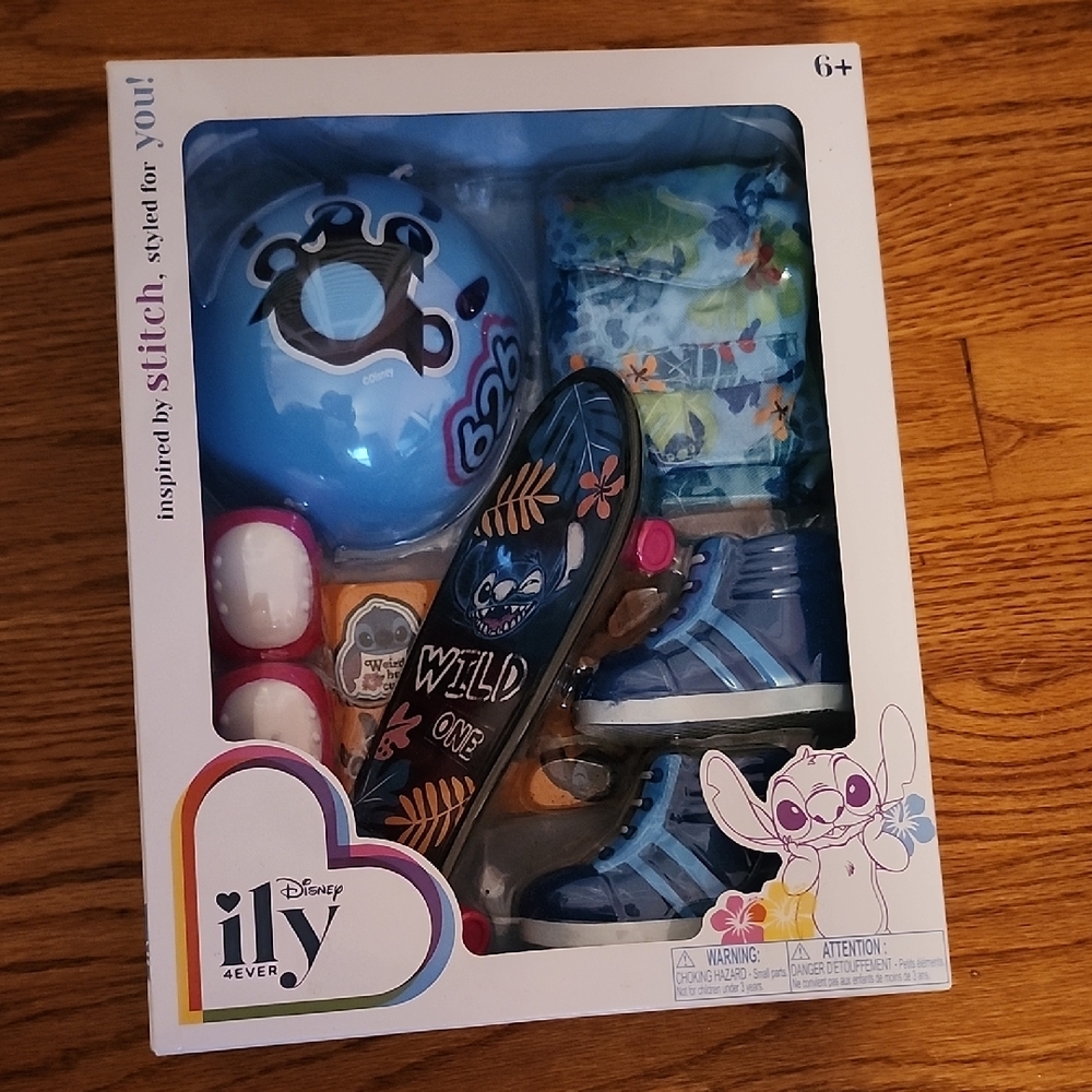 Disney Stitch Skateboard Toy Set By Disney ily 4 Ever - Blue